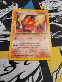 Pokemon TCG Slugma Neo Revelation 53/64 Unlimited Common Card WOTC Played MP - Image 2