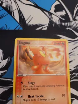Slugma 77/109 - Team Rocket Returns - Pokemon TCG Card - Moderate Play - Image 2