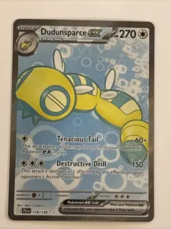 Pokemon Dudunsparce EX TCG Holo Ultra Rare Card 178/159 Sv09: Journey Together - Image 1