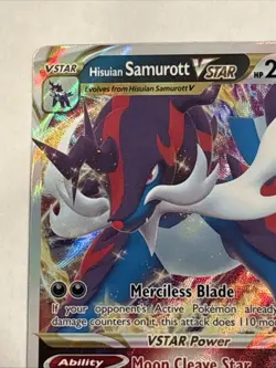 Pokemon TCG Hisuian Samurott VSTAR Astral Radiance Holo Ultra Rare Card 102/189 - Image 2