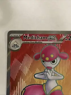 Pokemon TCG Medicham EX Holo Ultra Rare Card Stellar Crown 161/142 Near Mint NM - Image 2