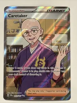 Caretaker 203/167 Twilight Masquerade Holo Card Near Mint Condition - Image 1
