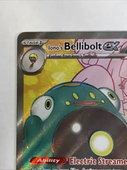 Iono's Bellibolt EX Holo-Pokemon TCG Card 172/159 SV Journey Together Ultra Rare - Image 2