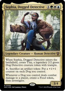 Sophia, Dogged Detective/Dogs Typal/Custom Commander/EDH Deck 100 Cards MTG - Image 2
