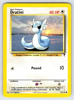 Dratini 72/110 2002 Legendary Collection Pokemon Card Vintage WOTC Common Lp/Mp - Image 1