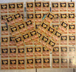 (70)CARDS Pokemon Cards Vulpix 68/102 Base Set Vintage Card NM 1999 Basic #37 - Image 1