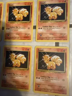 (70)CARDS Pokemon Cards Vulpix 68/102 Base Set Vintage Card NM 1999 Basic #37 - Image 2
