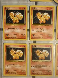 (70)CARDS Pokemon Cards Vulpix 68/102 Base Set Vintage Card NM 1999 Basic #37 - Image 5