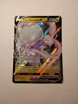 Hisuian Goodra V 135/196 Sword & Shield Lost Origin Holo Rare Pokemon TCG Card - Image 1
