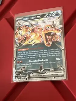 Pokemon TCG Charizard EX Holo Double Rare Card 054/091 SV Paldean Fates - Image 1