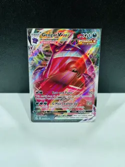 Pokemon TCG Fusion Strike Gengar VMAX Card 157/264 NM/M Condition - Image 1
