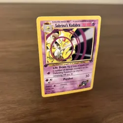 1st Edition Sabrina's Kadabra 58/132 Gym Challenge Pokemon Card Rare LP - Image 2