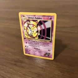 1st Edition Sabrina's Kadabra 58/132 Gym Challenge Pokemon Card Rare LP - Image 3