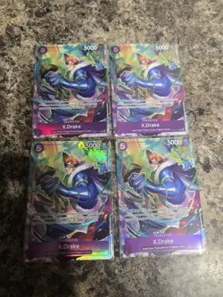 One Piece Premium Card Collection Vol.2 4x X.Drake OP01-114 *SHIPS NOW* - Image 1