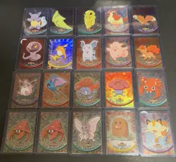 Topps Pokemon Foil Lot of 51 Cards Blue Logo No Dupes - Image 1