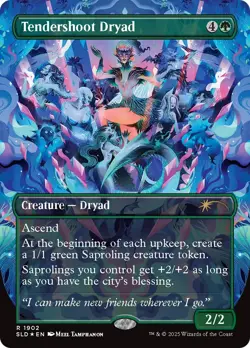 Tendershoot Dryad (Secret Lair) FOIL PROMO NM Green Rare MAGIC MTG CARD ABUGames - Image 1