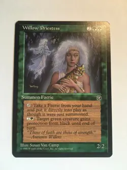 MTG Willow Priestess - Light Play LP English Homelands - Image 1