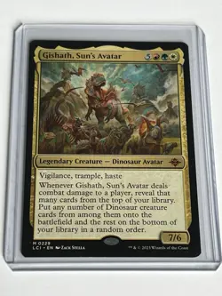 Gishath Suns Avatar 229 MTG Ixalan 2023 Mint - 9.0 + Non Foil Mythic Rare - Image 1