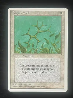 Magic MTG Italian Revised Green Ward Artist Proof Near Mint - Only 50 Exist! - Image 1