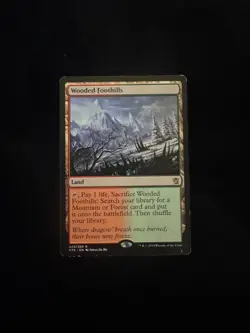 1x Wooded Foothills, Khans of Tarkir, MTG - Image 1