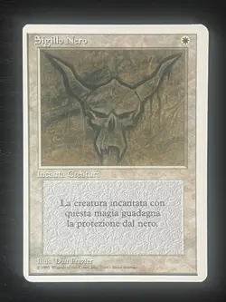 Magic MTG Italian Revised Black Ward Artist Proof Near Mint - Only 50 Exist! - Image 1