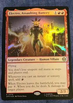 Magic The Gathering Electro, Assaulting Battery Marvel's Spider-Man Foil - Image 1