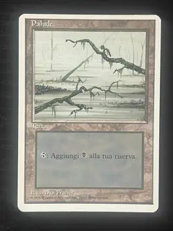 Magic MTG Italian Revised Swamp Artist Proof Near Mint - Only 50 Exist! - Image 1