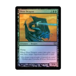 WOTC MtG Ftv Dragons Ebon Dragon (R) (Foil) NM - Image 1