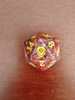 Commander Legends Baludur's Gate D20 Oversized Spindown Die MTG lifecounter Dice - Image 1