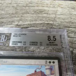 Magic The Gathering MTG Moat Legends 1994 Graded BGS 8.5 - Image 2