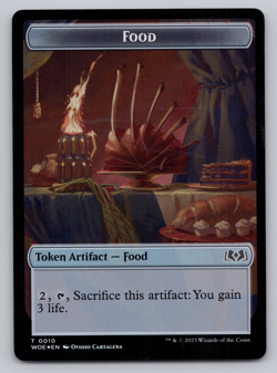 Rat | Food 10 - FOIL - Double Sided Token - Wilds of Eldraine MTG - Image 2