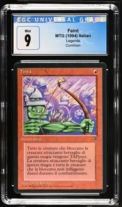FEINT *Italian* Legends CGC 9 Vintage MTG [Nostalgium] - Image 1