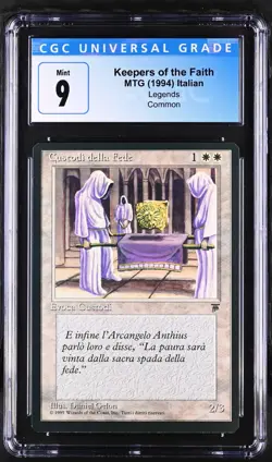 KEEPERS OF THE FAITH *Italian* Legends CGC 9 MTG [Nostalgium] - Image 1