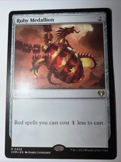 MTG / Ruby Medallion / CMM / #405 / Regular / Rare / NM - Image 1