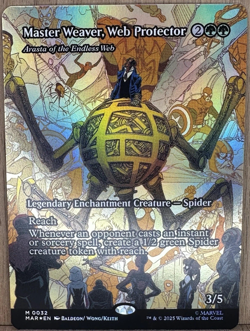 Master Weaver, Web Protector - Arasta of the Endless Web (Borderless) Foil - Image 1