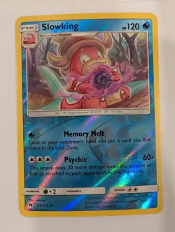 Slowking 55/214 - SM Lost Thunder Pokemon Reverse Holo Foil Nice! - Image 1