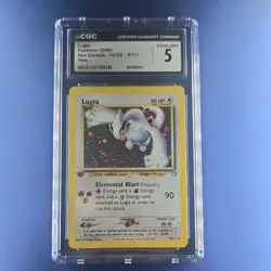 CGC 5 Lugia 2000 Pokemon Neo Genesis 1st Edition with Swirl! - Image 4