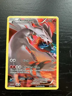 Pokemon TCG Reshiram XY74 Full Art Holo Black Star Promo - Image 1