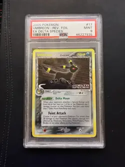 2005 Pokemon Umbreon Delta Species 17/113 EX Reverse Holo PSA 9 - Image 3