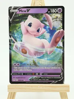 Mew V Pokemon Darkness Ablaze TCG 069/189 Full Art Ultra Rare - Image 1