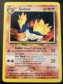 Quilava 46/111 Pokemon Neo Genesis Common LP - Image 1
