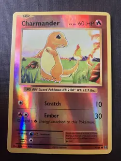 Charmander 9/108 Pokemon XY Evolutions 2016 Reverse Holo LP - Image 1