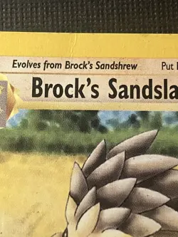 Brock's Sandslash 36/132 Pokemon Gym Challenge Regular HP - Image 2