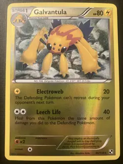 Galvantula 46/114 Pokemon Black & White Base Set 2011 Reverse Holo NM - Image 1