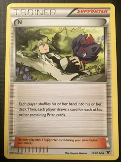 N (Supporter) 105/124 Pokemon XY Fates Collide 2016 Regular LP - Image 1