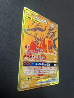 2021 Pokemon Sun & Moon Black Star Promo Tag Team Reshiram & Charizard GX #SM247 - Image 4