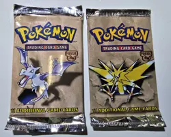 [2] 1999 Pokemon Fossil Set Booster Pack - Unopened - Image 1