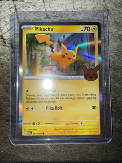 Pokemon 62/193 Pikachu Holo Trick Or Trade 2023 - Image 1