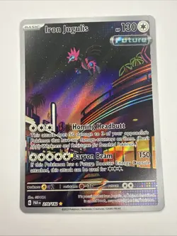 Pokemon TCG Iron Jugulis Illustration Rare #216/182 SV: Paradox Rift NM/M - Image 1