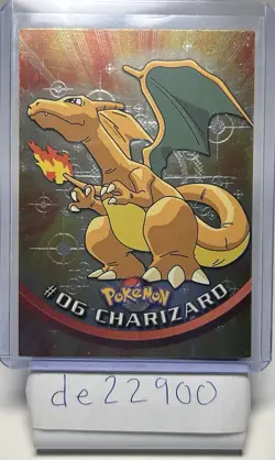 Topps Pokemon 2000 TV Animation Series #06 Charizard Holo Foil - Image 1